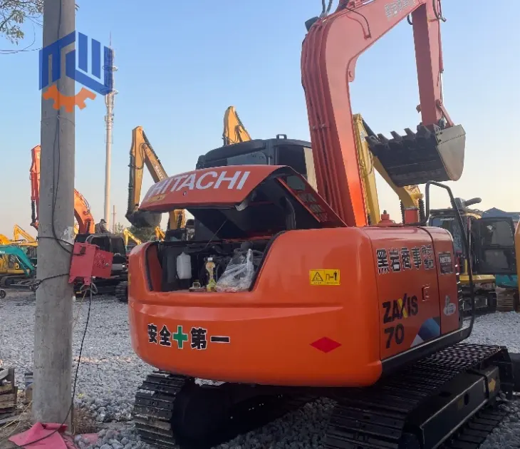 Escavadeira Hitachi ZX70 de alta eficiência usada no Japão de segunda mão